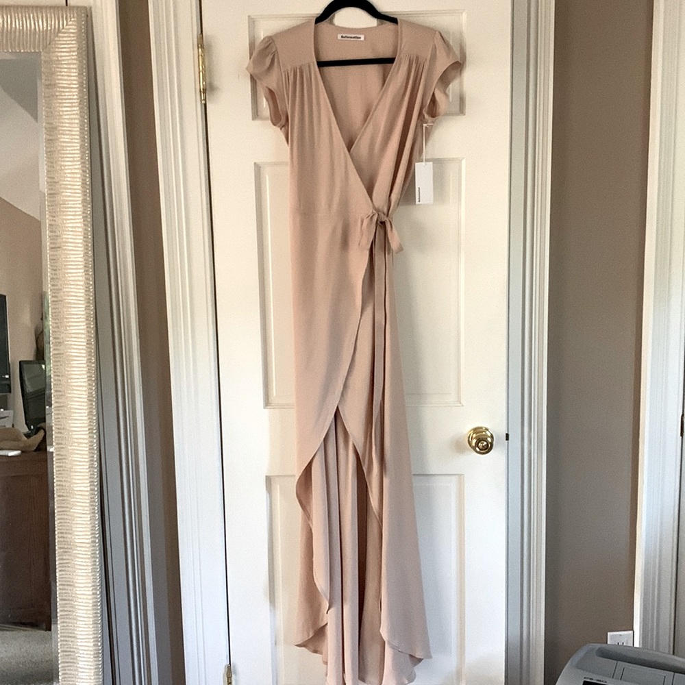 Reformation bridesmaid dress-never worn-with tags- beautiful champagne color